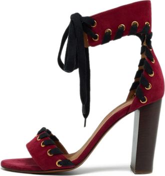 Chloé Sandali in pelle scamosciata 110mm - Rosso