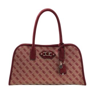 Guess Samantha Satchel - Dames - Tassen - Rood - Maat: ONE Size Synthetisch
