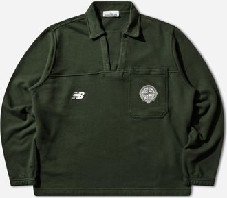Stone Island Men s New Balance Polo Shirt Juniper