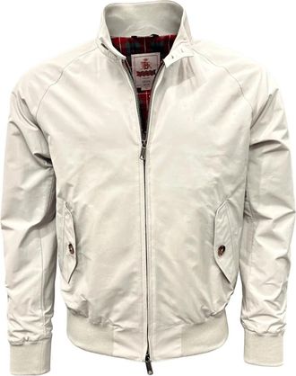 Baracuta Harrington Blouson Jack- Zilvergrijs - Heren - Bomber jackets - Beige - 3XL - Jassen