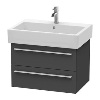 Duravit Duravit X-large Mueble De Pared 6342, 2 Cajones, 650mm Para Vero, Color (frente/cuerpo): Grafito Mate Decoraci&oacute;n - Xl634204949