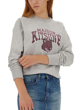 Maison Kitsun&eacute; Cotton Sweatshirt - Gray