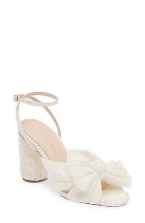 Loeffler Randall Camellia Ankle Strap Sandal in White/Cream at Nordstrom Rack, Size 10.5