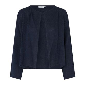Masai Navy Woven Jacket Majulitta Style - female - Masai - Cardigans - Blue - 2XL - Knitwear