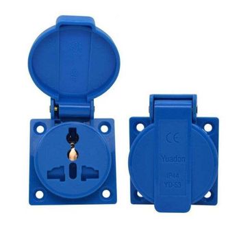 OEM Enchufe Multifunci&oacute;n Impermeable Con Tapa, Enchufe Industrial Ip44, 250 V, 10 A - Crezuo