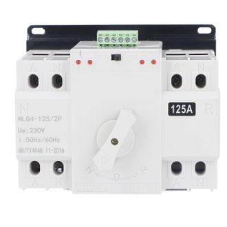 OEM Para Ac 230v 2p 125a Interruptor Autom&aacute;tico De Transferencia De Potencia Doble Interruptor Basculante Autom&aacute;tico Interruptor De Transferencia Doble Pa
