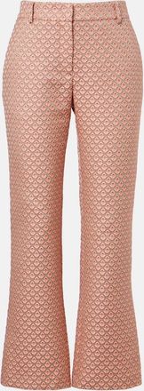 La DoubleJ 24/7 floral jacquard flared pants