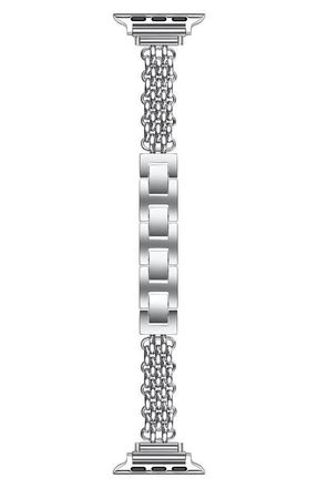 Posh Tech Sylvie Apple Watch Bracelet Watchband in Silver at Nordstrom