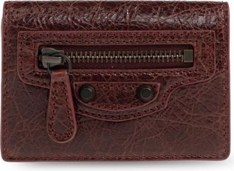 Balenciaga Le City Mini Portemonnee - Dames - Portefeuilles - Rood - ONE Size - Leer - Accessoires