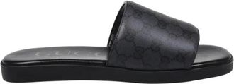 Gucci Schoenen, Heren, Zwart, 41 EU, Charlie Slide