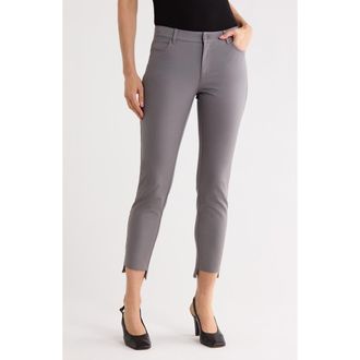 Lafayette 148 New York Mercer Step Hem Skinny Jeans in Rock at Nordstrom Rack, Size 0
