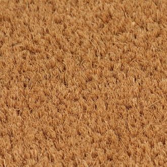 Berkfield Home Door Mat Natural 50x80 cm Tufted Coir in Brown