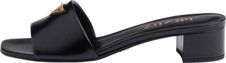Prada (WMNS) PRADA SS26 Saffiano Patent Leather Sandals Black 1XX730-3A9S-F0002