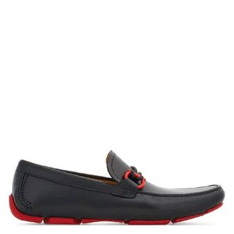 Ferragamo Gancini Ornament Driver Shoes, Size 9 EE