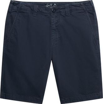 Superdry Chinoshorts SUPERDRY UTILITY CHINO SHORT, Damen, Gr. 28, N-Gr, baltic blau, Web, Obermaterial: 98% Baumwolle, 2% Elasthan, unifarben, relaxed fit knie