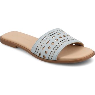 Journee Collection Brodie Slide Sandal in Blue at Nordstrom Rack, Size 9.5