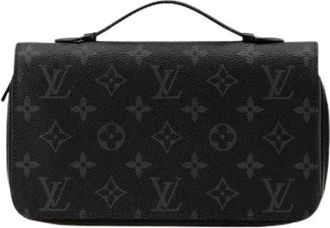 Louis Vuitton Pre-owned Vintage Canvas Portemonnee - Heren - Vintage Clutch - Zwart - ONE Size - Vintage