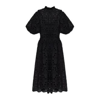 AllSaints Midi Dresses, female, Black, Size: 2XS Odette Dress