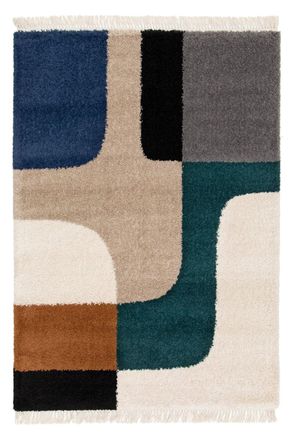 AFK Living Alfombra suave y de dise&ntilde;o estilo &eacute;tnico beige 200 x 290 cm