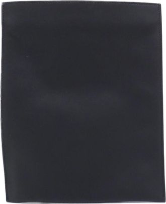 Herm&egrave;s Black Swift Leather Chain/Shoulder Wallet (Pre-Owned)