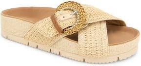 Gentle Souls Louisa Buckle Sandal in Natural Raffia at Nordstrom Rack, Size 8.5