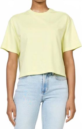 Dear John Denim Maddox Crew Neck Tee In Yellow