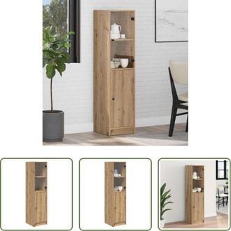 vidaXL Credenza in legno multistrato - Credenza Rovere artigianale 35 x 37 x 142 cm Legno multistrato