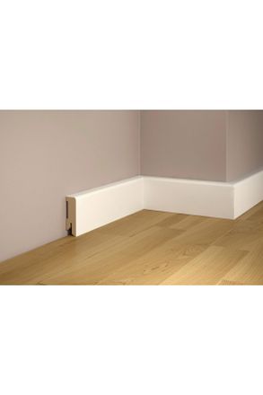 Tilo Sockelleiste, Weiss RAL 9016, Holzwerkstoff, 5x1.6x240 cm, Teppiche und B&ouml;den, Bodenbel&auml;ge, Bodenzubeh&ouml;r, Sockelleisten
