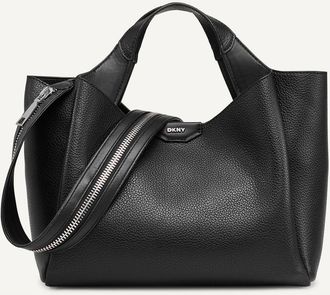 DKNY Willa Satchel in Black/silver at Nordstrom