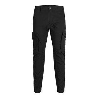 Jack & Jones Heren, Broeken, Zwart, Maat: W36 L32 Leer