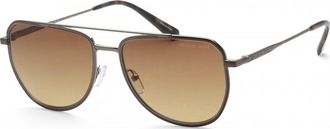 Michael Kors Mens MK1155 58 1897GL Whistler Sunglasses - Silver - One Size