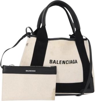 Balenciaga Pre-owned Tote Bag - Dames - Vintage Shopper - Wit - ONE Size - Vintage