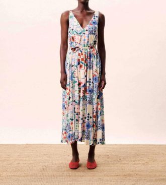 FRNCH Consordia Midi Dress In Mix And Match Print