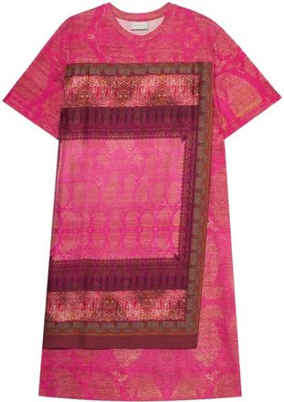Pierre-Louis Mascia Alogre T-shirt Jurk - Dames - Korte kleedjes - Roze - L/Xl - Kleedjes