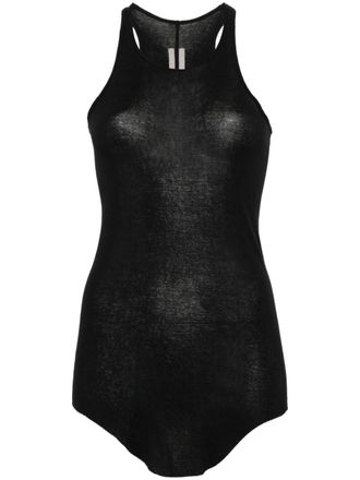 Rick Owens Geribbeld hemd - Zwart