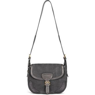 OLD TREND Camellia Genuine Leather Structured Mailbag in Slate at Nordstrom