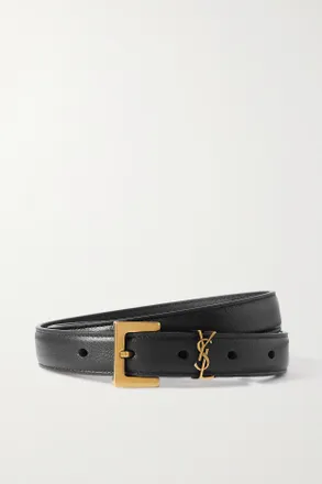 YSL Yves Saint outlet Laurent Snakeskin Python Leather Embossed Belt Vintage