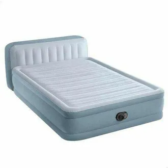 Intex Dura-beam Deluxe Plush Cama Hinchable Azul Confort