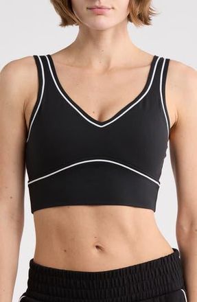 90 Degree by Reflex Interlock Motion Muse Sports Bra in Black-White at Nordstrom Rack, Size X-Small