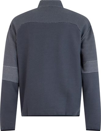 HUGO BOSS Mens Sweatshirt With High Collar Dark Grey Polyester Top