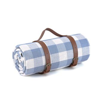 OEM Manta De Picnic Extragrande De 80 X 80, Impermeable Y Plegable, De Tres Capas De Suave Forro Polar, Ideal Para 6-8 Adultos En Camping, Viajes, Parques