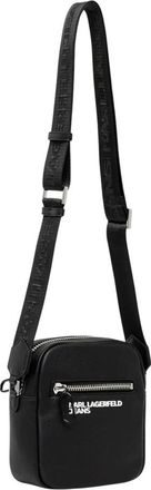 Karl Lagerfeld Tassen, unisex, Zwart, ONE Size, Leer, K/Saddle Crossbody Bag