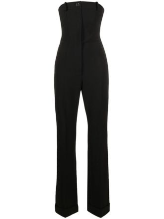 Moschino Tuta intera senza spalline - Nero