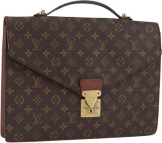 Louis Vuitton Pre-owned Handbags, female, Brown, Size: ONE SIZE Pre-owned Vintage Monogram Business Bag
