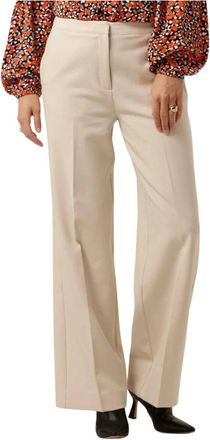 Another Label Moore Broek - Dames - Wijde Broeken - Beige - XL - Katoen - Broeken