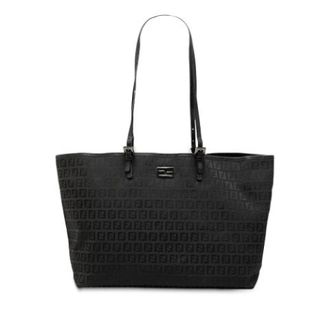Fendi Pre-owned Tote Bags, female, Black, Size: ONE SIZE Pre-owned Canvas Tote
