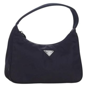 Prada Pre-owned Shoulder Bags, female, Purple, Size: ONE SIZE Pre-owned Vintage Hand Bag