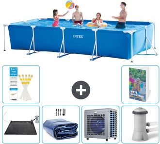 Intex Piscina Con Estructura Rectangular - 450x220x84 Cm - 7-piezas S42
