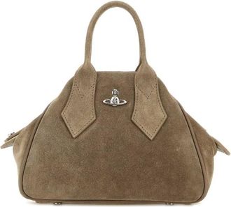 Vivienne Westwood Dove Grey Suede Small Yasmine Handbag