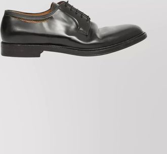 Maison Margiela almond toe lace-up shoes with block heel